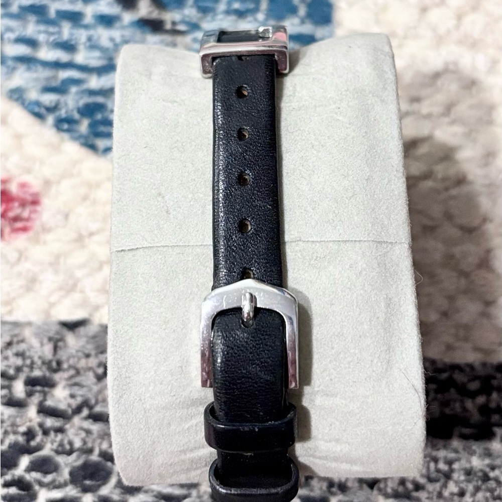 Guess Women's Silver and Black Square Watch - Picture 3 of 4